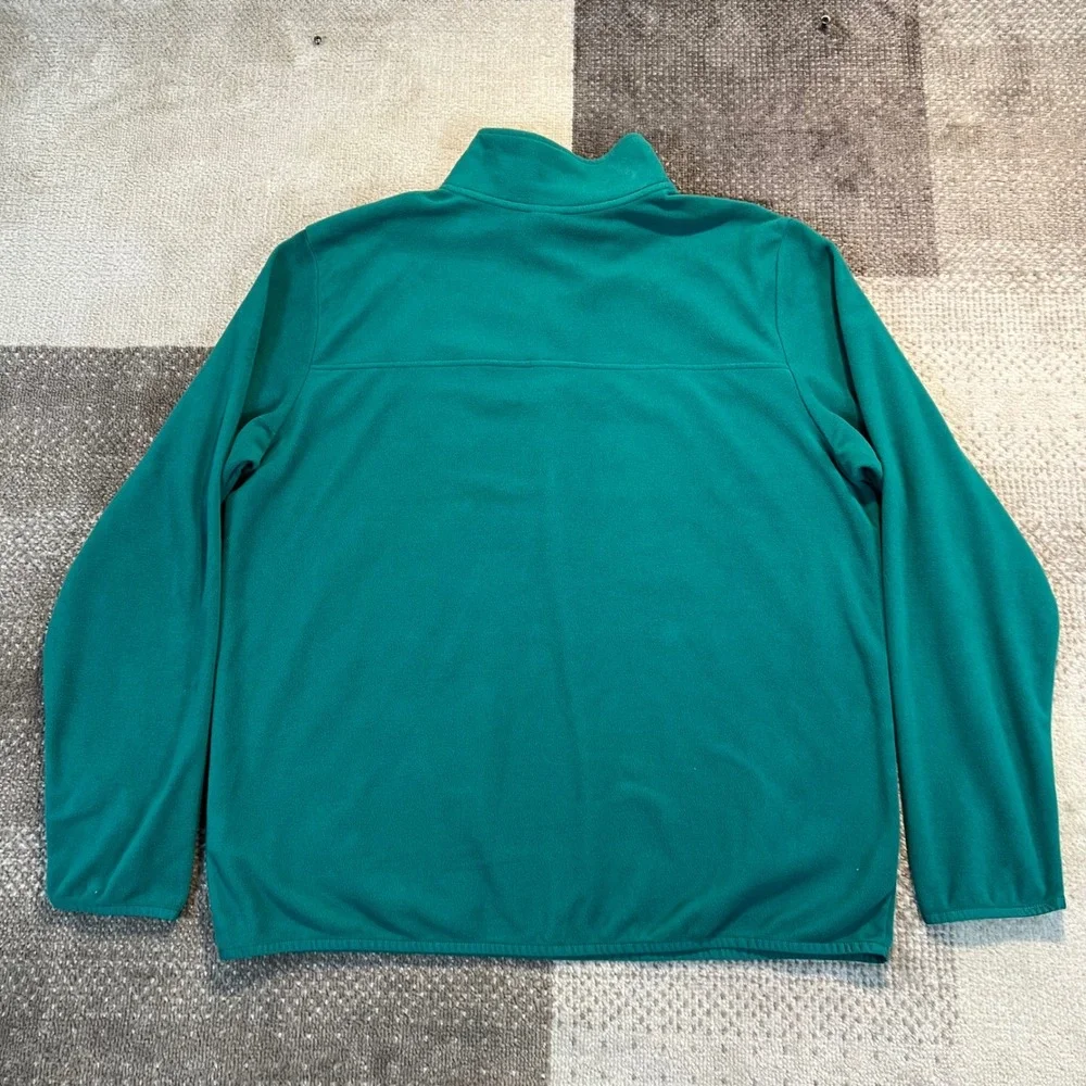 The North Face Mens XL Green Fleece‎ Quarter Zip Pullover Sweater Jacket